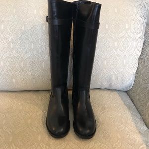 New Black Leather Boots 7.5 M
